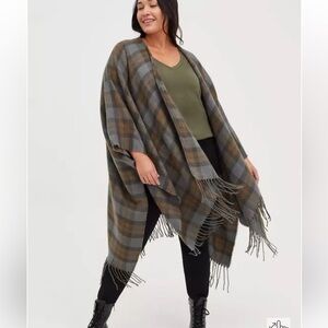 Torrid Outlander Tartan Plaid Ruana